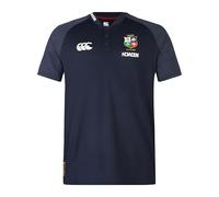 Canterbury Leones británicos e irlandeses Poly Camisa, Zafiro Oscuro, S para Hombre