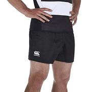 Canterbury Professional Rugby Pantalones Cortos con Cintura Elástica, Hombre, Negro, L