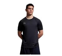 Canterbury Small Logo Superlight Camiseta para Hombre, Negro/Gris Acero, XL