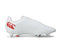 Canterbury Speed Raze Soft Ground - Botas de Rugby para Hombre, White, 42.5 EU