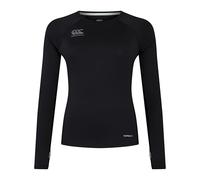 Canterbury Superlight Long Sleeve Camiseta para Mujer, Black/Gunmetal Grey, 42 EU