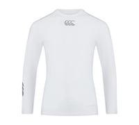Canterbury Thermoreg Top de Manga Larga, Unisex niños, Blanco, MB