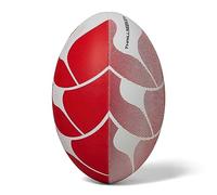 Canterbury Thrillseeker Play - Balón de Rugby Unisex, Color Blanco y Rojo, 3