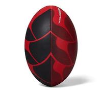 Canterbury Thrillseeker Play - Pelota de Rugby, Color Negro y Rojo, 3