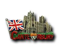 Canterbury UK Imán de nevera 3D, recuerdos de viaje, decoración de resina para el hogar y la cocina, Inglaterra Reino Unido imán de nevera de China