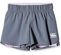 Canterbury Vapodri 2-In-1 Training Pantalones Cortos, Niñas, Grisalla, 8