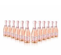 Canti - Prosecco D.O.C. Rosè Millesimato, Vin Petillant Extra Sec Petite Bouteilles, Élaboré à Partir du Cépage Glera et Pinot Noir de Venise, Goût Frais et Doux, 12x200 ml