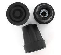 Cantidad 10x: 18/19mm Conteras Virolas De Goma Para Muletas Y Bastones - Negro - Por Lifeswonderful®