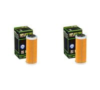 Cantidad 2 - Filtro de aceite Hiflo HF652 para motocicleta