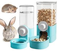 Cantimplora de conejo, 2 dispensadores de agua para conejos, 520 ml, dispensador automático de agua, dispensador automático de agua, dispensador de agua para hámster, 1200 ml, dispensador de agua para