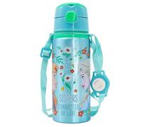 Cantimplora FROZEN de Aluminio 600 ml Pop Up con Cuerda Extensible Sisters Connected By Love Libre de BPA Producto Oficial Para Niños Disney