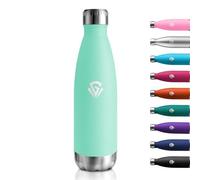 Cantimplora Termica 500ml, Botella de Agua Acero Inoxidable Reutilizable con Doble Pared, Botella Termica sin BPA, Termo Agua para Colegio, Oficina, Senderismo, Deporte, Viajes, Interior o Exterior