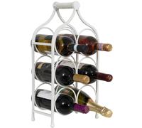 Cantinetta de Hierro Forjado 24x14x46 cm Blanca Anticada 6 Plazas