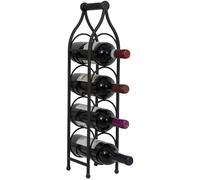 Cantinetta Portabottiglie de Hierro Forjado 13x14x58 cm Negra