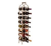 Cantinetta Portabottiglie De Hierro Forjado 25x15x105 Cm Estilo Shabby Chic