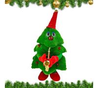 Canting Dancing Christmas Tree, Mosador eléctrico Lenos de Navidad Rellenos, Brillantes Swinging Singing Dancing Lindo Lujoso Láeteo eléctrico, Decoración para la Familia