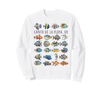 Canto De La Playa, DR Colorido Pez Diseño Sudadera
