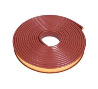 Canto en Forma de U para Muebles Bandas de Borde en Forma de U TPE Borde de rodapié Autoadhesivo Multicolor 9-30 mm 5M(Dark Red,25mm)