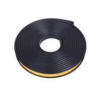 Canto en Forma de U para Muebles Bandas de Borde en Forma de U TPE Borde de rodapié Autoadhesivo Multicolor 9-30 mm 5M(Black,30mm)