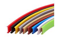 Canto flexible para muebles en forma de U, Bandas de borde autoadhesivas en forma U TPE, multicolor, 9-40 mm, ancho, 5 m longitud(White,20mm)