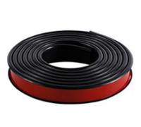 Canto flexible para muebles en forma de U, Cinta autoadhesiva for bandas de borde muebles en forma U, varios tamaños, multicolor, 1 metro(Black 18mm)