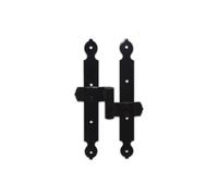 Cantonal central contorneado tercera puerta izquierda barnizado negro L 250, Ø12 - Esquina/soporte, herrajes para refuerzo y uniones