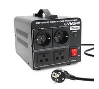 Cantonape 2000W Transformador de conversor de voltaje, Step Up/Down Converter 220/240 voltios - 110/120 voltios 110V -Transformador Elevador/cable de alimentación de la EU