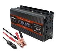 Cantonape inversor de Corriente coche 1000w 2000w Onda modificada 12v a 220v 230v Transformador Enchufe Universal, Dual USB con Pantalla LCD Monitor, para Phone, Pad Y Tableta Laptop…