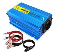 Cantonape Inversor Onda Pura 600W, Inversor de Corriente 12V a 220V con 2 USB Puertos 4,2A y 1 Toma de AC para Tableta TV, Transformador para Coche Caravana Camion