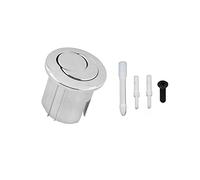 cantondz Pulsador doble y corto WC D2D cromado multicolor 822043001 compatible con descarga de Roca, Plata