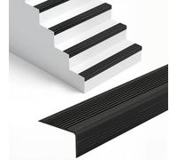 Cantonera de Goma Adhesiva 300cm Negra - Perfil Flexible de Vinilo Antideslizante - Protector de Autoadhesivo Interior Exterior(4x2cm/1.57x0.79in)