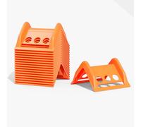 Cantonera Protectora de Esquinas para Carga y Transporte - 10 Piezas (Naranja) - Protector de Bordes de Plástico Resistente para Correas de Sujeción