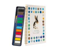 CANTONG Cuaderno de trabajo de acuarela para principiantes con juego de pintura, libro de pintura de acuarela paso a paso con bocetos de práctica, papel de acuarela premium, kit de arte temático de