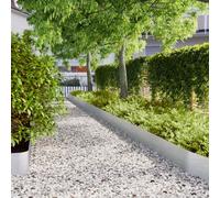 Cantos de césped de acero galvanizado, 30 unidades, 20 x 103 cm, borde de metal para jardín, caminos y césped, resistente al óxido y a la corrosión, flexible, fácil de doblar