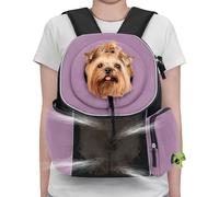 CANTRO CHE PETTER | Mochila de transporte para mascotas | Los perros viajan de vuelta | T 41.9x25.4x43.2cmhands Pajera para mascotas | Bolsa de viaje para mascotas