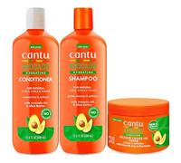 Cantu Avacado Crema hidratante con champú, acondicionador y crema sin enjuague (juego de 3)