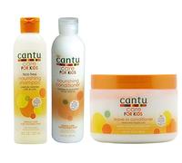 Cantu Cuidado para los Niños Suave Cuidar Texturizado Champú para Cabello+Acondicionador+Acondicionador sin Aclarado Juego de 3