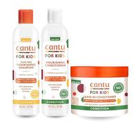 Cantu Cuidado para los Niños Suave Cuidar Texturizado Champú para Cabello+Acondicionador+Acondicionador sin Aclarado Juego de 3