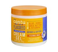 CANTU - Gel definidor Flaxseed Cream con Semilla de Lino - Fijación Fuerte - 16Oz/453G - Suaviza la Hebra Capilar y Promueve el Crecimiento del Cabello