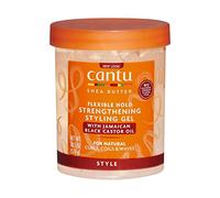 CANTU - Gel para Peinar con Manteca de Karité - Fortalecedor con Aceite de Ricino Negro Jamaicano - Natural - 524 g, 1 pack