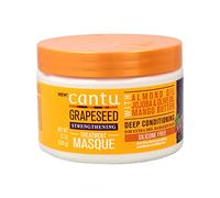 CANTU - Máscara de Tratamiento Profundo - Con Aceite de Semilla de Uva y Manteca de Karité - Repara y Reconstituye Cabello Dañado - Para Cabello Rizado, Ondulado, Blanco, 340 ml