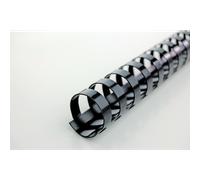 Canutillo plástico DIN A4 GBC 12 mm (Caja 100), negro