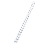 Canutillo plástico DIN A4 GBC 14mm (Caja 100), blanco