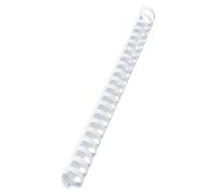 Canutillo plástico DIN A4 GBC 32 mm ovalados (Caja 50), blanco