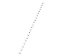 Canutillo plástico DIN A4 GBC 6 mm (Caja 100), blanco