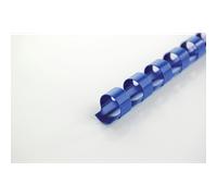Canutillo plástico DIN A4 GBC 8 mm (Caja 100), azul