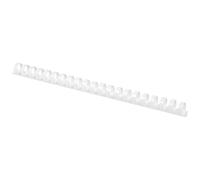 Canutillo q-connect redondo 18 mm plastico blanco capacidad 160 hojas caja de 50 unidades - KF32115