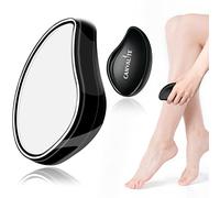 Canvalite Depiladora de Cristal, Borrador de Pelo de Cristal Piedra Removedor Vello Cristal,Depilación Cristal Rápida Fácil Hombres Mujeres,Depilación Física Depilador (Negro)