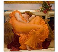 Canvas Art Pinturas Pintura famosa Frederic Leighton "Flaming June" Obra de arte Póster Imagen Decoración de pared moderna Decoración del hogar 80x80cm (31x31in) Sin marco