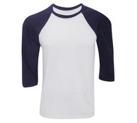 Canvas - Camiseta con manga 3/4 para hombre - Modelo baseball/Béisbol